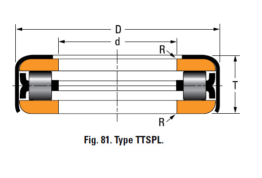 Bearing THRUST TAPERED ROLLER BEARINGS T76