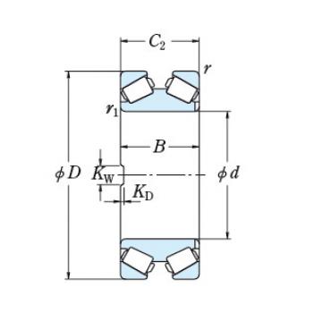 Bearing TAPERED ROLLER BEARINGS NSK 400KDH6502J