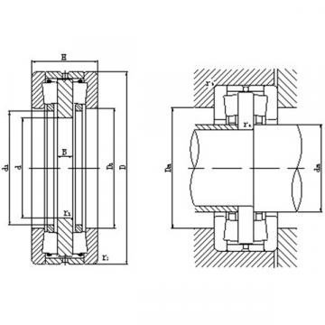 Bidirectional thrust tapered roller bearings 351100C 