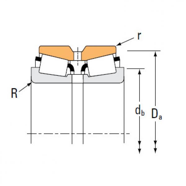 Tapered roller bearing 755 752D #1 image