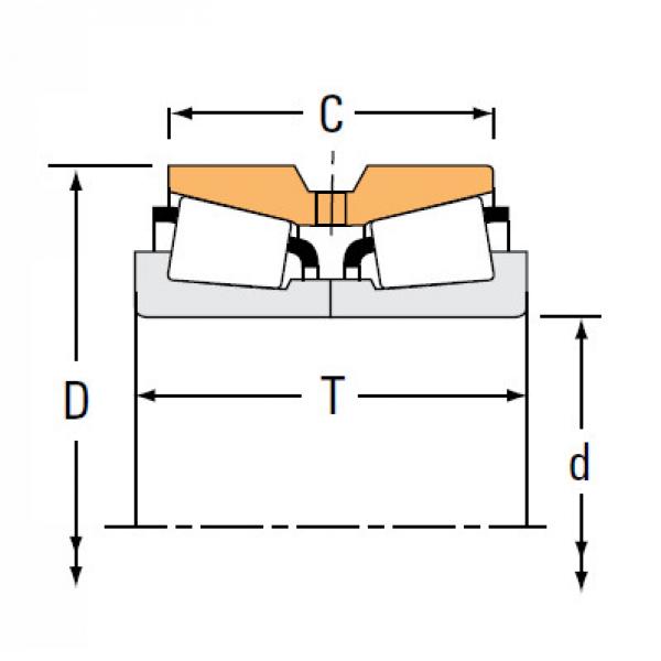 Bearing Tapered Roller Bearings double-row HM252343NA HM252311D #1 image