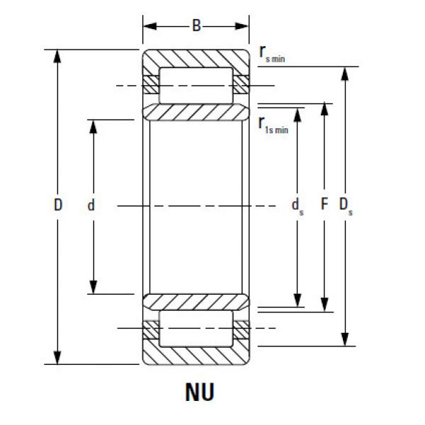 CYLINDRICAL ROLLER BEARINGS ONE ROW NJ1096EMA #2 image