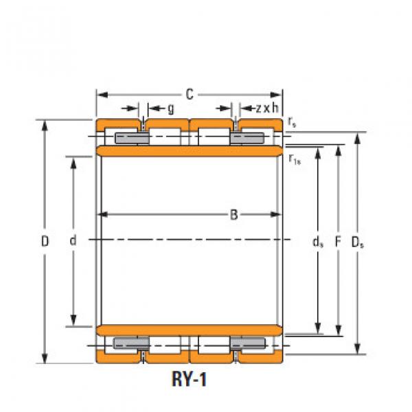 Cylindrical Roller Bearing Four Row assembly 390rX2088 #1 image