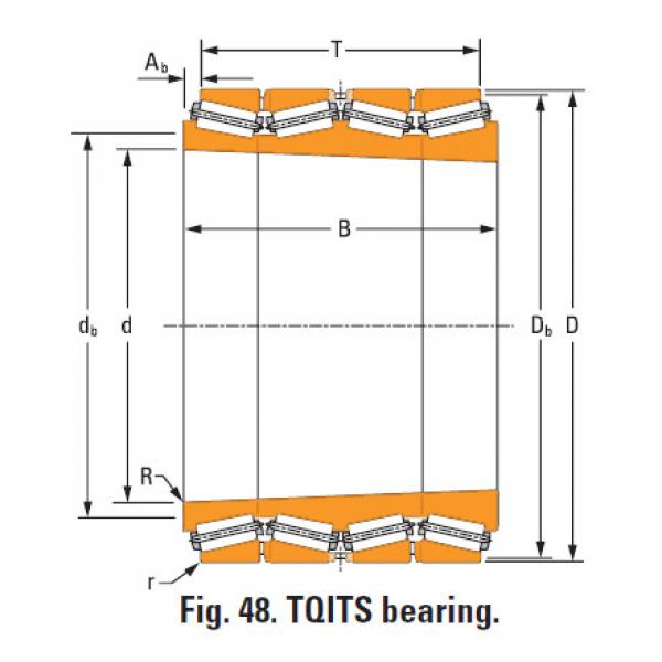 Bearing Four Row Tapered Roller Bearing Hm259030T Hm259011d double cup #1 image