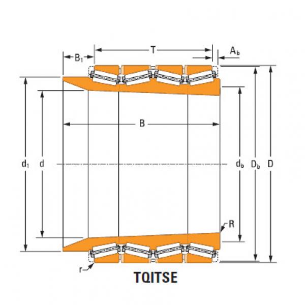 Bearing Four Row Tapered Roller Bearing lm285546Td lm285510d double cup #1 image