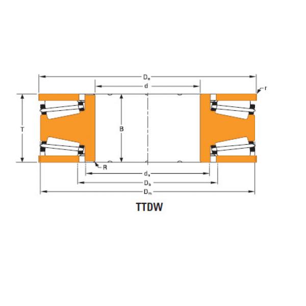 Bearing Thrust race double T12100f #1 image