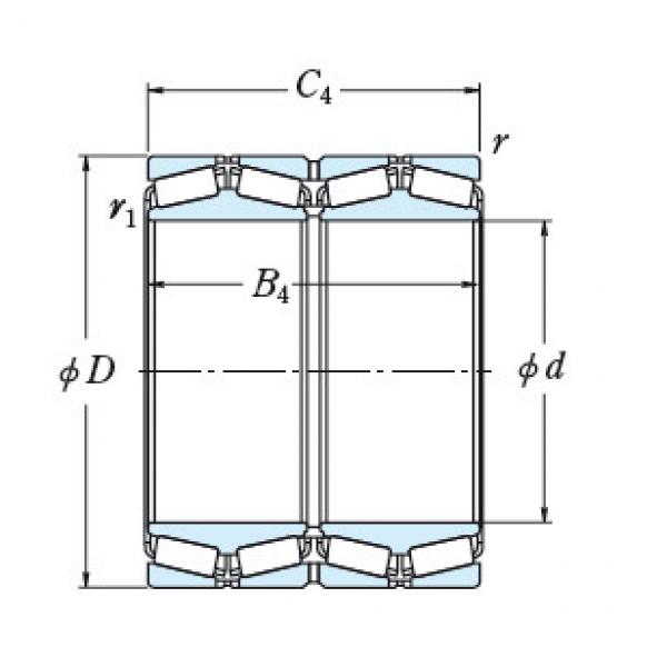 NSK Rolling Bearing For Steel Mills EE181455D-2350-2351D #1 image