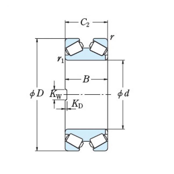 Bearing TAPERED ROLLER BEARINGS NSK 1200KDH1501 #1 image