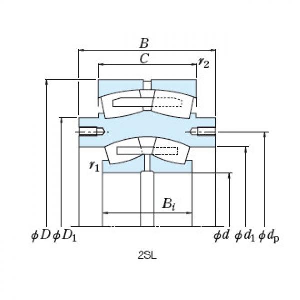 Bearing NSK Roll Bearings for Mills 2PSL240-1UPA #1 image